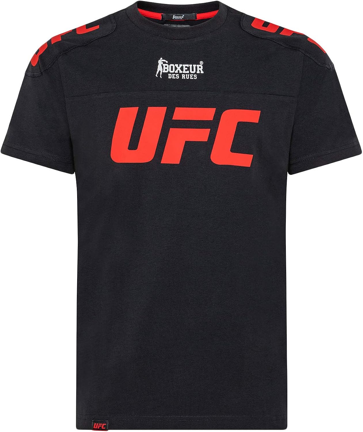 BOXEUR DES RUES - T-Shirt Nera con Patches Stampati, Uomo: Amazon.it ...