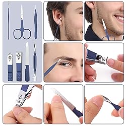 Aceoce Travel Manicure Set Mens Grooming Kit
