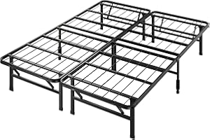 ZINUS SmartBase Tool-Free Assembly Mattress Foundation, 14 Inch Metal Platform Bed Frame, No Box Spring Needed, Sturdy Steel Frame, Underbed Storage, Queen