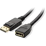 Cable Matters Gold Plated DisplayPort Male to Female Extension Cable 10 Feet