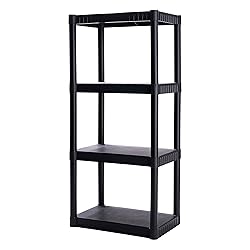 Plano 4-Shelf Plastic Storage Shelves, 48” x