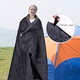 REDCAMP Large Waterproof Camping Blanket 200x200cm Sherpa Lining Windproof view 6
