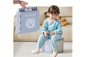 AKIMRABY Travel Potty for Toddler with 3 Rolls Potty Liners, 20 Pcs Absorbent Pads, Foldable Car Potty for Toddler, Portable Potty Seat for Toddler Travel, Portable Potty for Tollder Outdoor and Camping Use