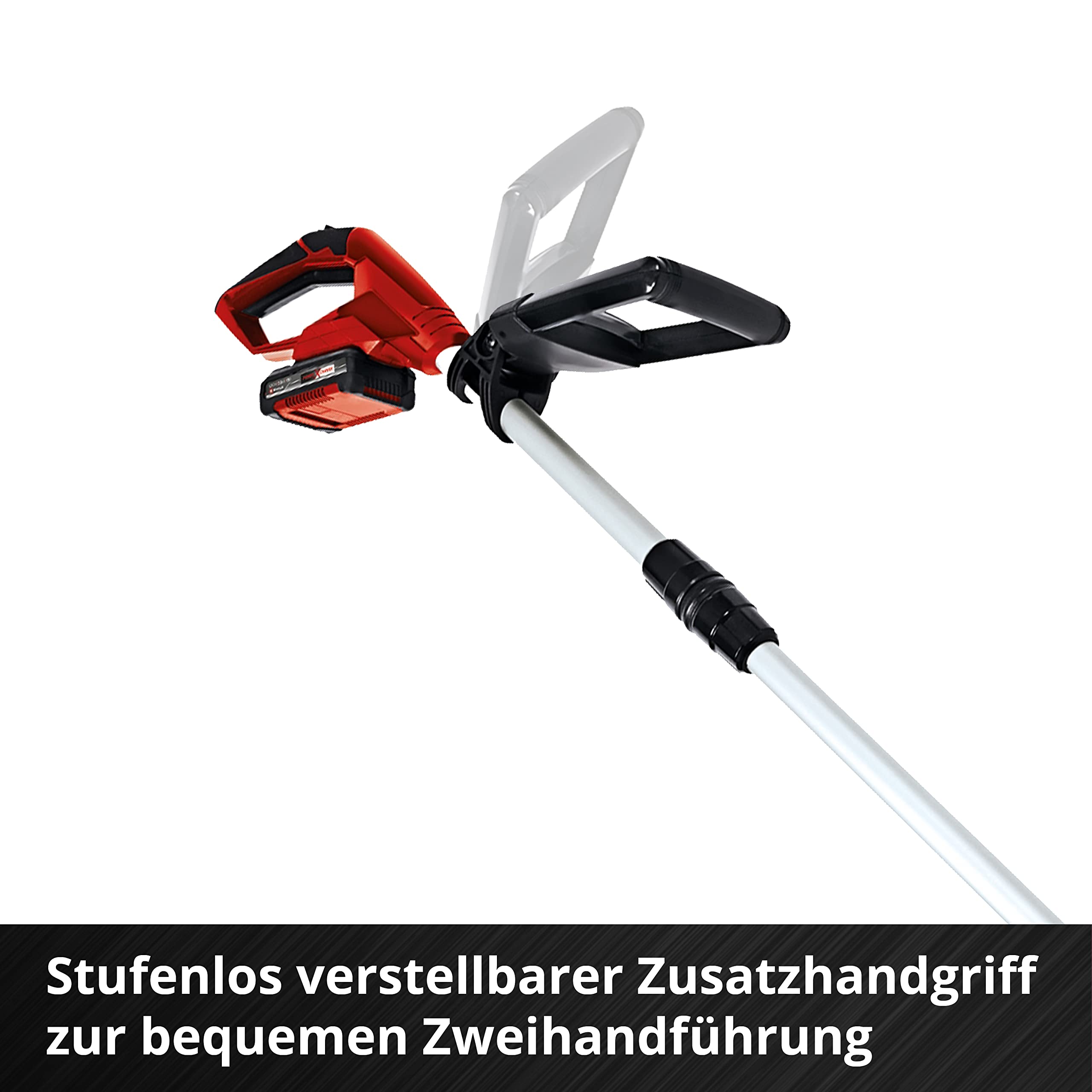 Einhell Akku-Rasentrimmer GE-CT 18 Li Kit Power X-Change (Li-Ion, 18V, Motorkopf drehbar, Flowerguard, inkl 20 Kunststoffmesser, inkl. 2,0Ah Akku und Ladegerät) 6