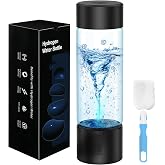 IJEUH Hydrogen Water Bottle Generator, Portable SPE PEM Hydrogen Water Ionizer Machine, Rechargeable Hydrogen Water Maker for Home Office Travel Fitness Travel Home Office