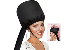 Komoko Hooded Hair Dryer, Hair Dryer Bonnet, Bonnet Hair Blower for Speeds Up Drying Time, Adjustable Hooded Dryer Easy Styling & Deep Conditioning, Portable Blow Dryer Attachment for Home & Travel