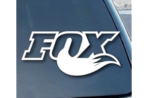 SAILUPXINYUAN Fox Tail Silhouette - Vinyl - 5" Wide (Color: White) Decal Laptop Tablet Skateboard car Windows Stickers