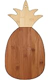 Totally Bamboo Pineapple Shaped Bamboo Cutting & Serving Board, 14.5" Long