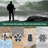 TheFitLife Collapsible Trekking Poles Lightweight Folding Poles 100-135cm view 8