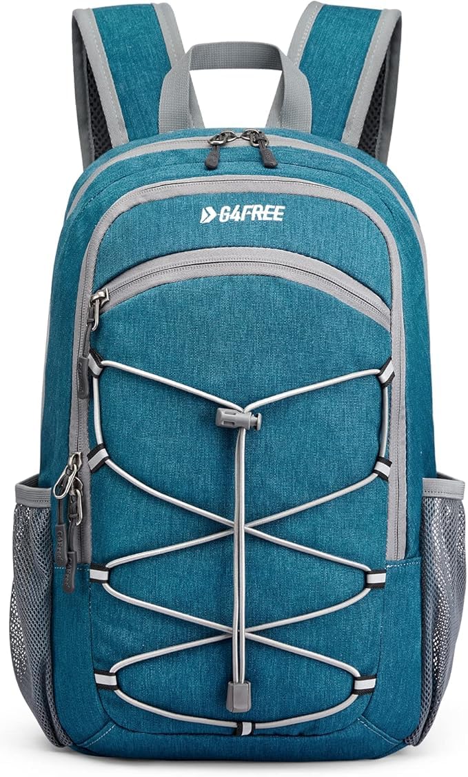 G4Free 12L Small Hiking Backpack RFID Mini Rucksack Compact Multipurpose Daypacks for Men Women Camping Walking Daytrip Travel