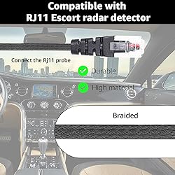 Sousery 1PC RJ11 Replacement Mirror Wire Power Cord