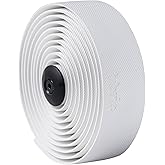 Fabric Knurl Gravel Handlebar Tape Gravel Bike - Road Bike Bar Tape with Handlebar Plugs and Finishing Strips - 200 x 3 cm - 3.5mm Thick White