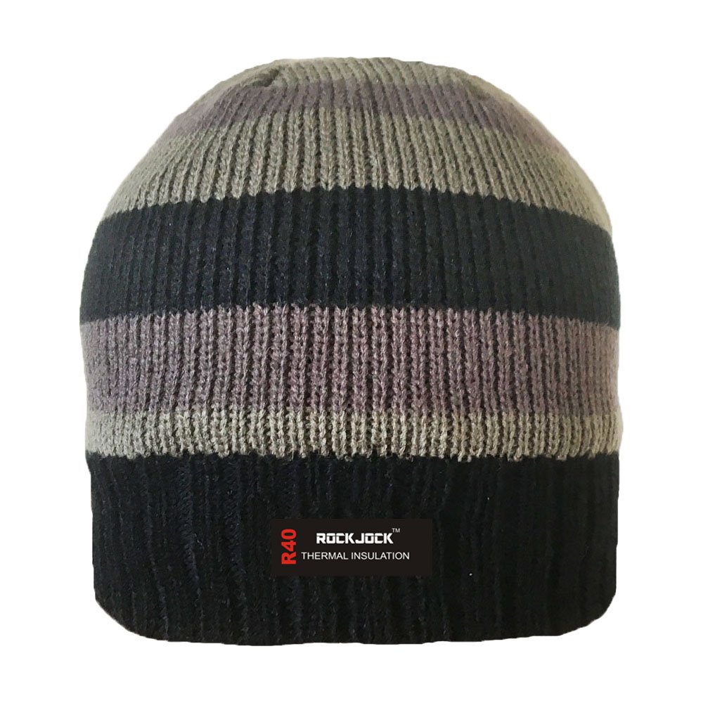 ROCKJOCK STRIPED KNITTED FLEECE LINED 