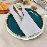 BIT.FLY Set of 20 Polyester Napkins 48x48cm Lace Silver Grey view 3