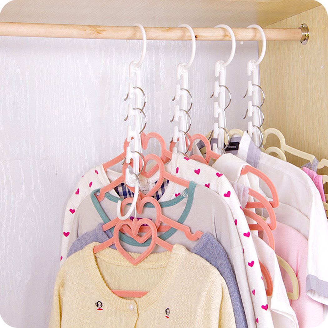 Murieo SpaceSaving Clothes Hanger with 5 Slots Wonder Hanger Magic