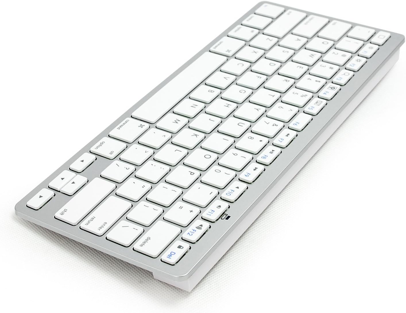 Tektalk Ultrathin Wireless Bluetooth Keyboard for Ipad Air, Ipad 2/3/4, Ipad Mini 1/2, Iphone, Imac, Windows and Android 3.0+ (General Requires Batteries, White)