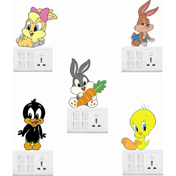 Looney Tunes Baby Daffy Duck Wall Decal Sticker - Kids Room, Nursery, Bedroom Decor, 10x10 Inch Removable Vinyl Art