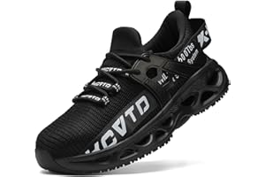 KCVTD Steel Toe Shoes for Men Safety Work Shoes Women Indestructible Steel Toe Sneakers Puncture Proof Slip Resistant Construction Shoe