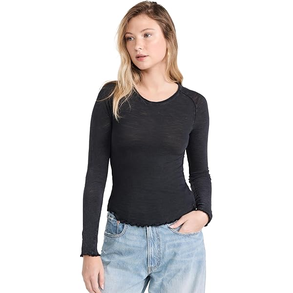 Free People Women's Be My Baby Long Sleeve, Ivory at Amazon