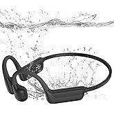 MARLALL Swimming Headphones-Bone Conduction Headphones, IP68 Waterproof Open Earphones, LiteSurge Bluetooth 5.4 Underwater Sport Earbuds with 32 GB MP3 Memory for Swimming, Marathon-Black