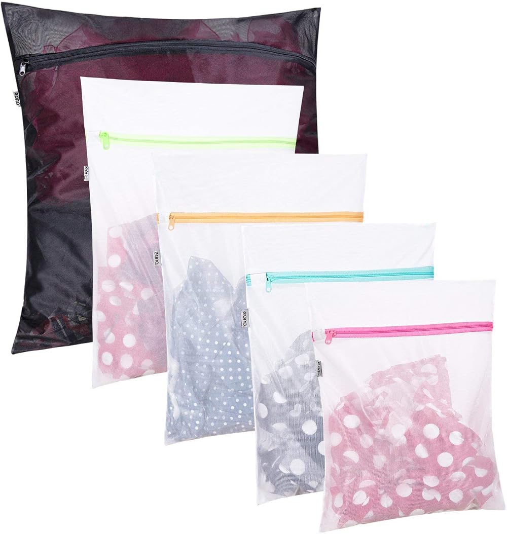 Eono Mesh Laundry Bags 5 Set Delicates Protectors - 1XL+2L+2M