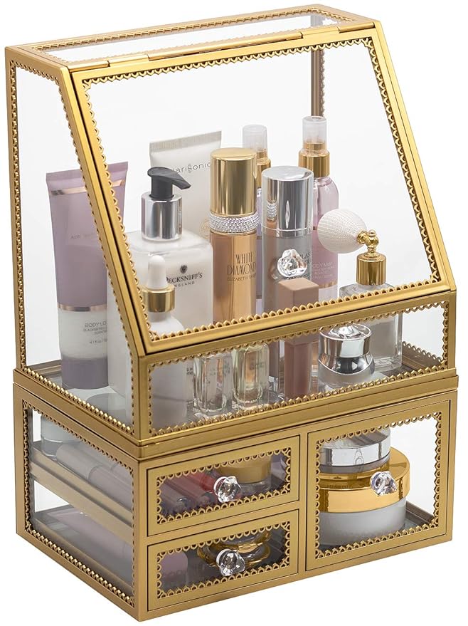 Sorbus Makeup Organizer Countertop Acrylic, 2Piece