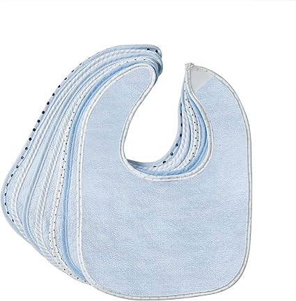 Bavoir Bebe Bavette Bleu Pour Bebe Repas Doubles Souple Absorbant Coton Cadeau Naissance Pour Nouveaux Parents Enfant Fille Garcon 6 A 24 Mois Lot De 7 Pieces Amazon Fr Bebes Puericulture