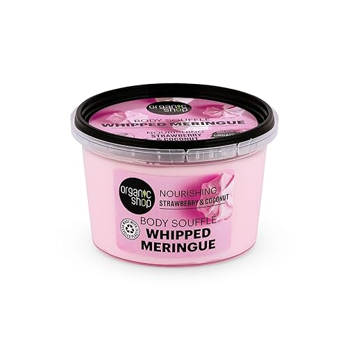 Organic Shop Body Souffle Whipped Meringue Nourishing Strawberry & Coconut, 250 ml