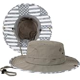 TOP-EX UVCoolix Cooling UPF50+ Wide Brim Sun Hat, Waterproof, Big Head | cooling sweatband, waterproof, water resistant, UV protection, wide brim, breathable, big-head fit, fishing, hiking, beach