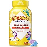 Lil Critters Kids Calcium and Vitamin D3 Gummies | Supports Kids Bone and Teeth Health | 120 Gummy Vitamins | Yummy Fruit Flavors | Gluten Free Children's Supplement