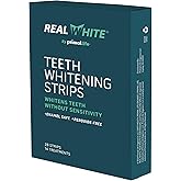 Primal Life Organics Real White Teeth Whitening Strips, All-Natural, Peroxide-Free, 28 Strips, 14 Treatments