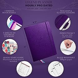 Legend Hourly Schedule Planner PRO Dated Jan