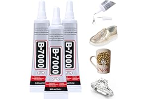 3PCS B7000 Jewelry Glue for Jewelry Making, FITTDYHE 15ML/0.5fl oz Clear Glue DIY Craft Glue Rhinestones Glue, Waterproof Stong Bond Adhesive Glue for Phone Repair Nail Art Shoes Fabric Metal Glass
