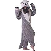DarkCom Sea Otter Onesie Halloween Costume One Piece Unisex Adult Pajamas Women Men Sleepwear Christmas Pajamas