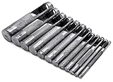Bastex Heavy Duty 12 Piece Hollow Punch Set. 3mm to