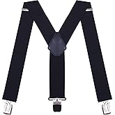 AMPIL Suspenders for Men Big and Tall with Heavy Duty Clip Men's Suspender for Work 2" Wide Y-Back Suspenders for Mens