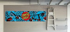 Daoops Santa Cruz Skateboards Flag Banner 2X8Ft