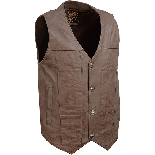 ROPER Men's Silky Cow Suede Vest Brown US at Amazon Men's