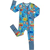 SUZEL Baby Viscose from Bamboo Pajamas - Infant Boys Girls Footless Zippy Pjs Sleep 'N Play Clothes - One Piece Romper