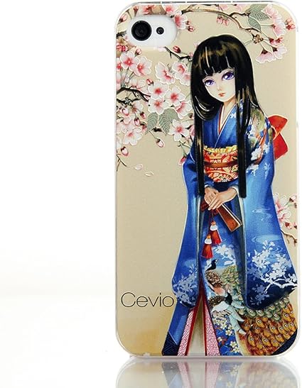 Amazon Cevio 正規品 Iphone4s Case 桜 と 博多人形 背景の 桜 が彫刻柄 ブランド 携帯 Iphone4 4s カバー ケース アップル スマートフォン ジャケット アイフォン4s アイホン4s 女性 レディース 向け スマホ グッズ の ｃｅｖｉｏ
