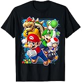 Nintendo Super Mario Luigi Bowser Spray Paint T-Shirt