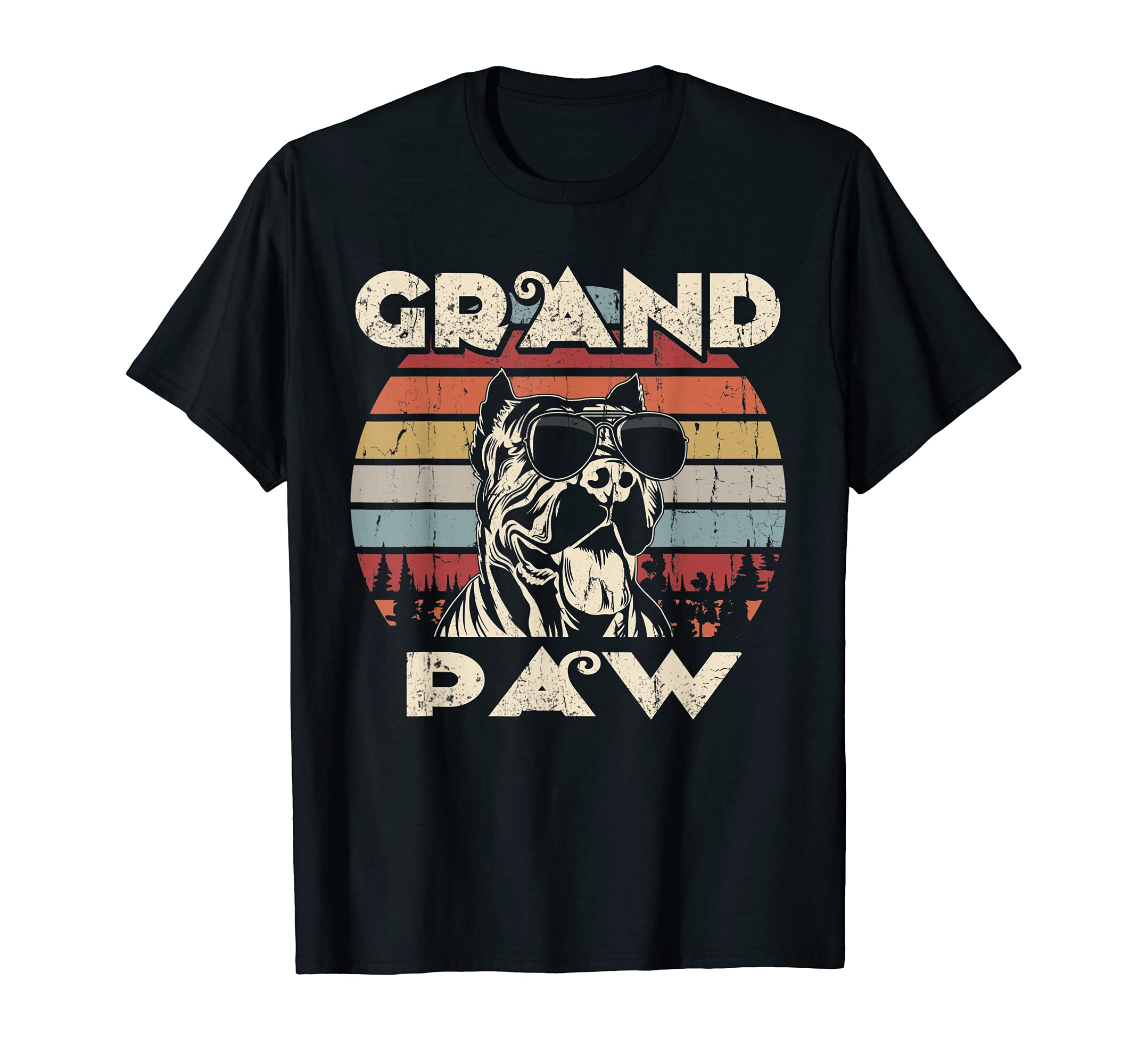 Grand Paw Pit Bull dog lovers vintage retro T-Shirt