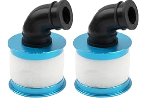 SHARE GOO 2Pack ShareGoo 1/10 RC Air Filter,Universal Capped Air Filter Cover with Element Sponge Compatible with Redcat Traxxas HSP Himoto 1/10 RC Nitro Monster Truck Buggy Car (Blue)