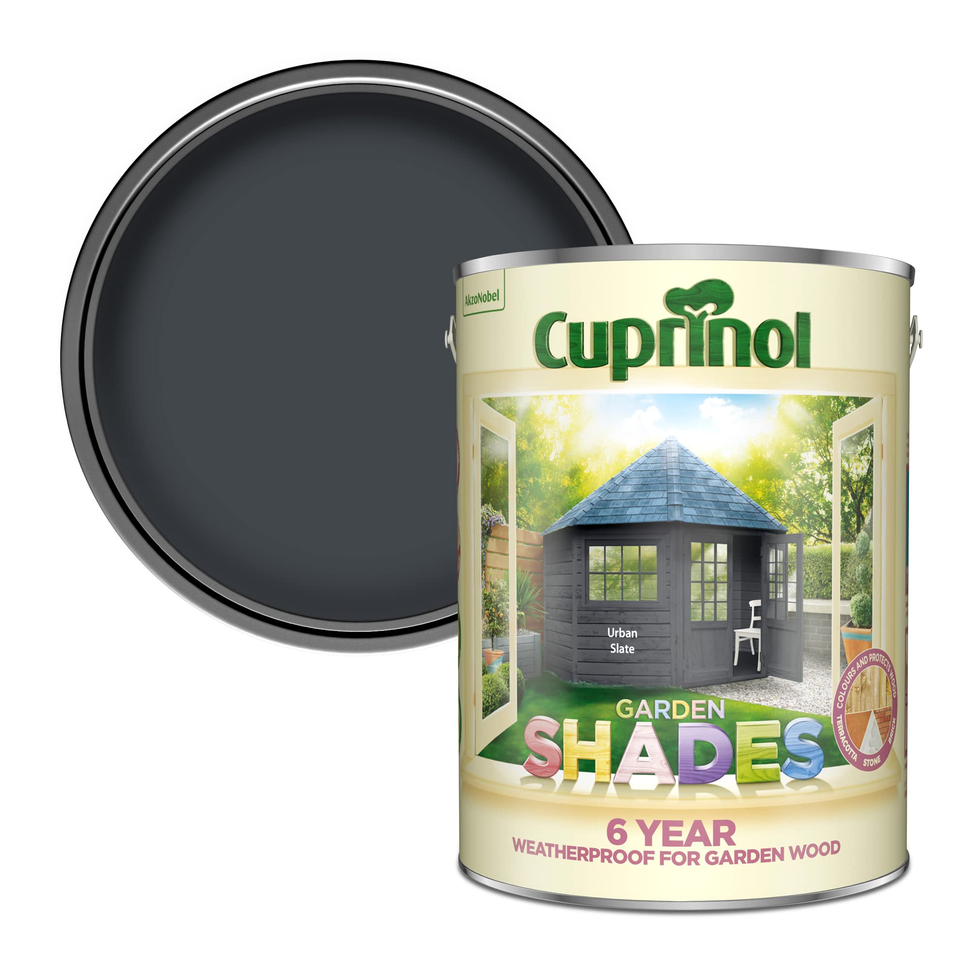 Cuprinol Garden Shades Paint for Gardens - Urban Slate 5L