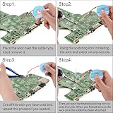 MOGAOPI Desoldering Wick & Solder Sucker Pump 2.5mm x 1.5m Braid, Pump Tool view 6