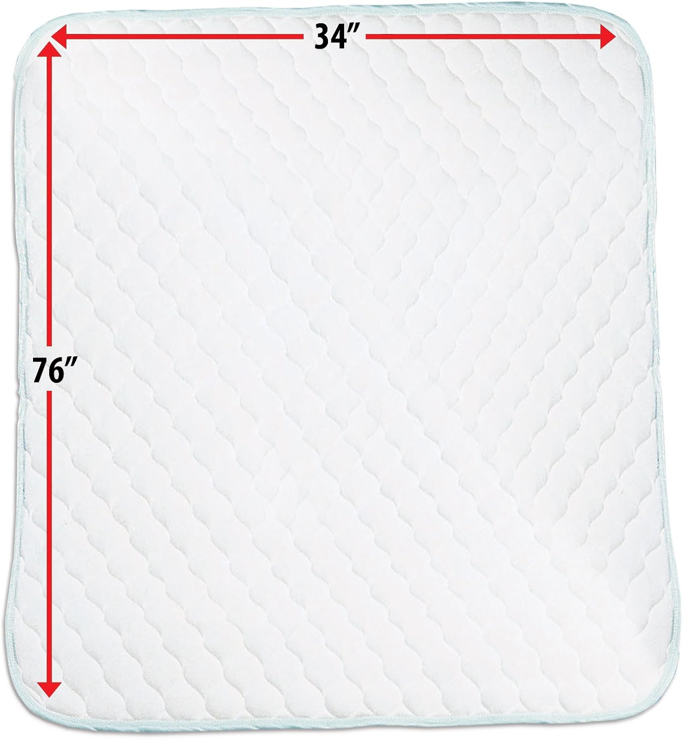 Priva High Quality Ultra Waterproof Sheet and Mattress Pad Protector 34x76 Inch, 9 Cups Absorbency, Guaranteed 300 Machine Washes: Health & Personal Care