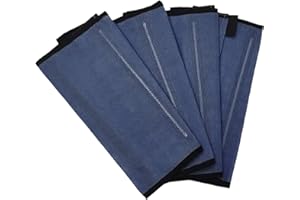 SOKIPA Fly Boots for Horses-Mesh Leg Fly Boots for Horse Fly Protection - Set of 4 （Blue,Large）