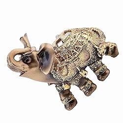 Mrisata Lucky Feng Shui Golden Elephant Wealth