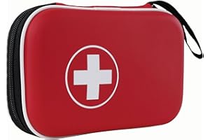 SOKNAZQ First Aid Kit Home Car Travel Camping, Waterproof Hard Shell Medical Kit, Small Compact School Outdoor Kit for Emergency, Car, Home, Office, Camping, Traveling, School