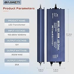LED Driver 12V, BRIMETI LED Power Supply 300W